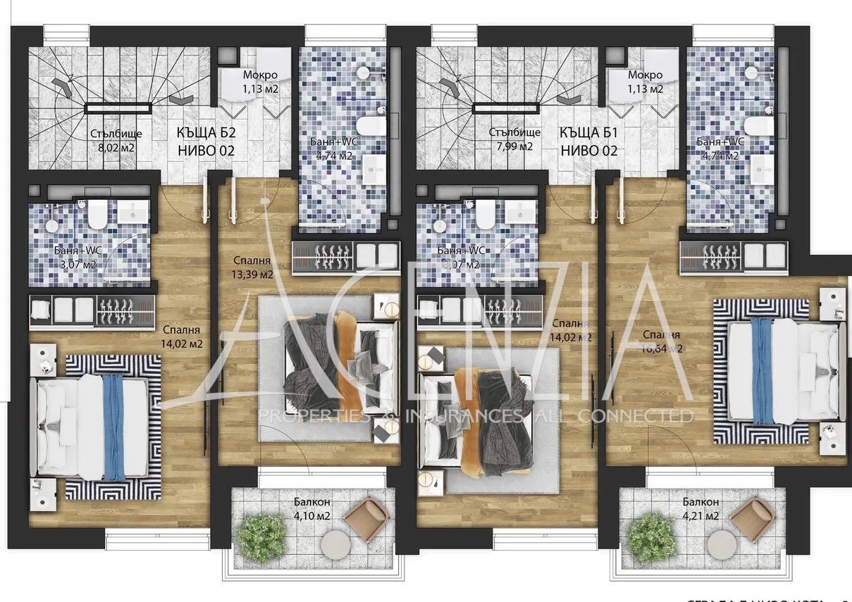 Une maison mitoyenne dans un complexe fermé à. Boyana, Sofia