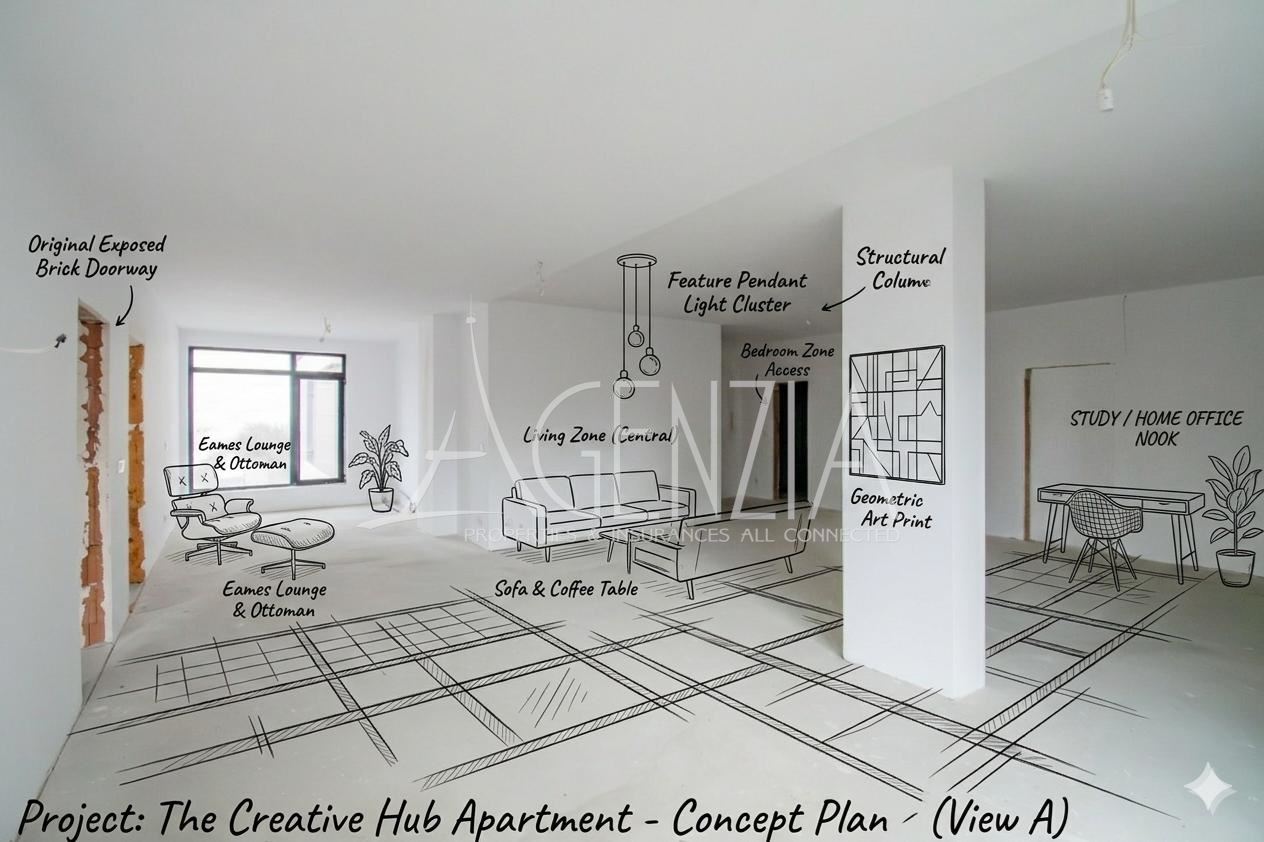 Appartement de deux chambres pouvant être transformé en trois pièces, rue „ Mur “, Manastirski Livadi