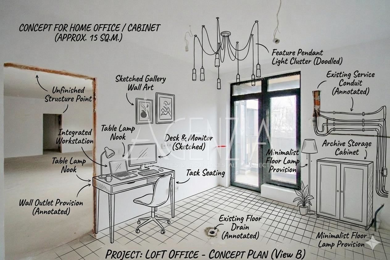 Appartement de deux chambres pouvant être transformé en trois pièces, rue „ Mur “, Manastirski Livadi
